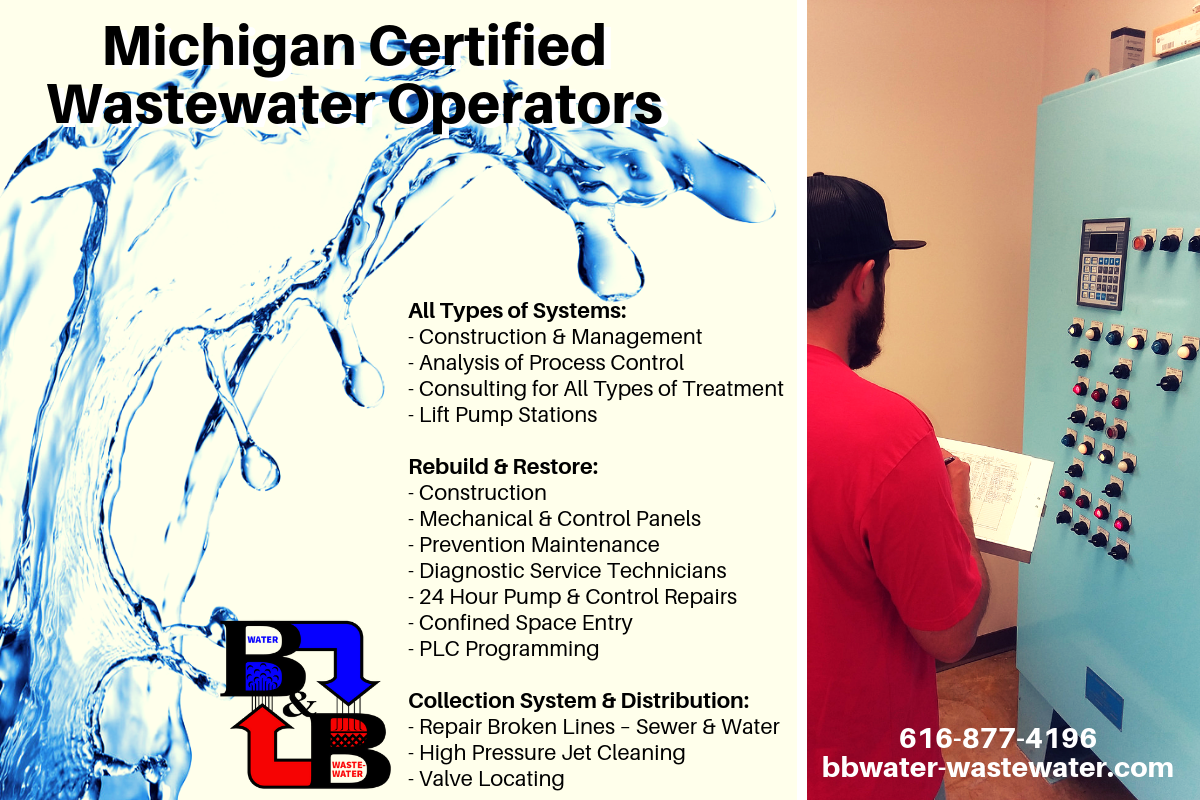 Michigan Wastewater Operators From B&B Water / Wastewater Consultants